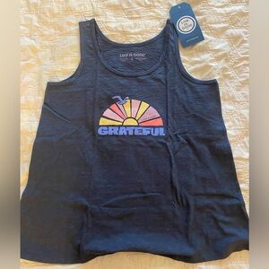 NWT Life is Good Grateful Tank Top SZ S